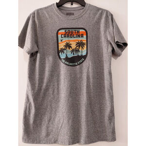 State Of Mine Men's Gray Short Sleeve New Jersey The Garden State T-Shirt Sz S